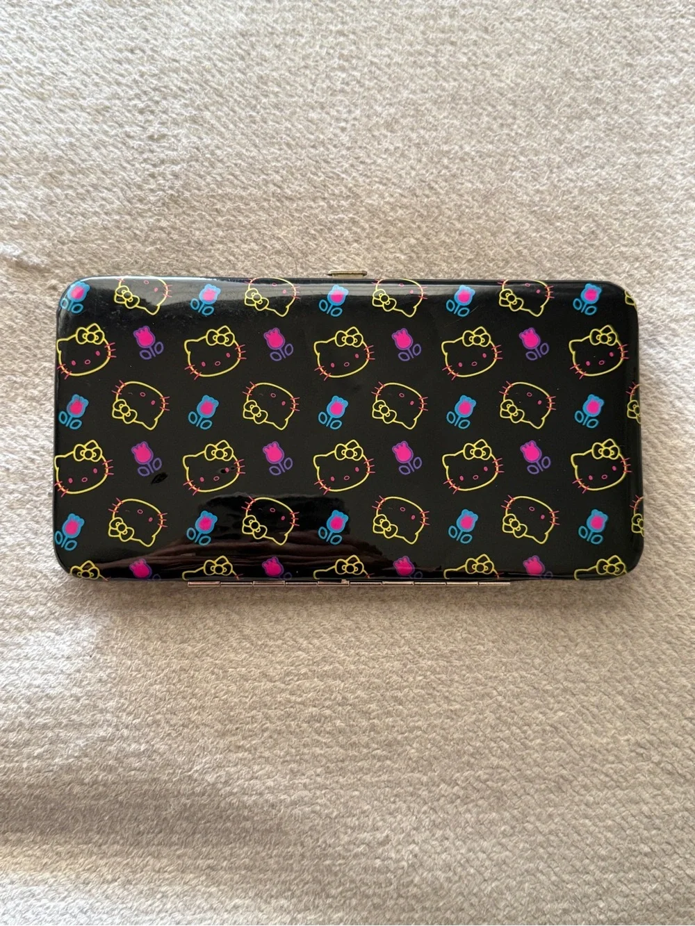 Vintage 2012 Loungefly x Sanrio Hello Kitty Wallet Black Scooter Design RARE